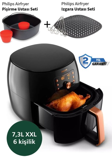 Dokunmatik LED Panel – Quickclean Sepet – Bulaşık Makinesinde Yıkanabilir 7.3 L Ultra Geniş Kapasite Xxl Premium Airfryer & Fritöz 2250W