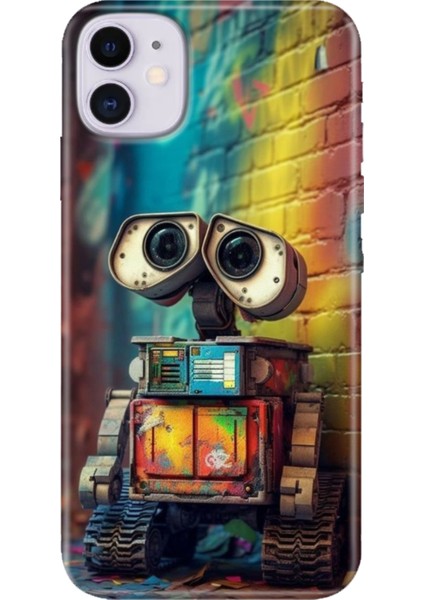 Apple iPhone 11 Kılıf Renkli Temalı iPhone 11 Silikon Robotic