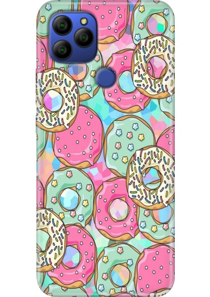 General Mobile Gm 21 G310 Kılıf Baskılı Silikon Case Donut