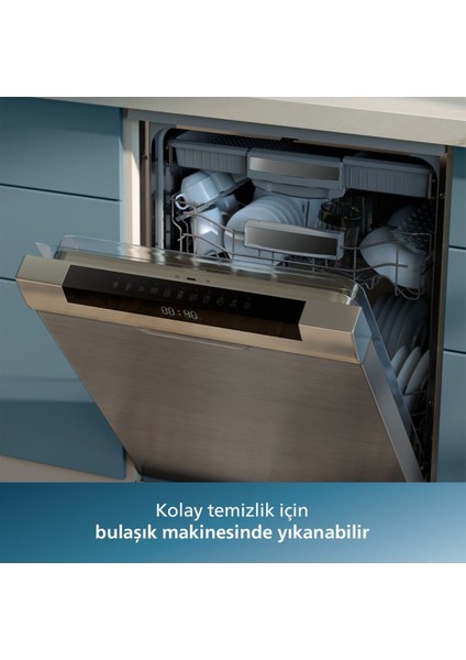 2750 W Güç ve Rapid Air Teknolojisi Çift Hazneli Büyük Hacim – 6 L + 3 L ile Maksimum Esneklik 3000 Serisi Çift Hazneli Airfryer & Fritöz