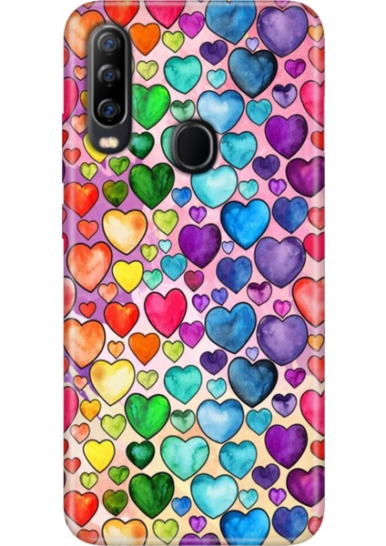 General Mobile Gm 20 Pro Kılıf Baskılı Silikon Case Uv Kalp Çizim