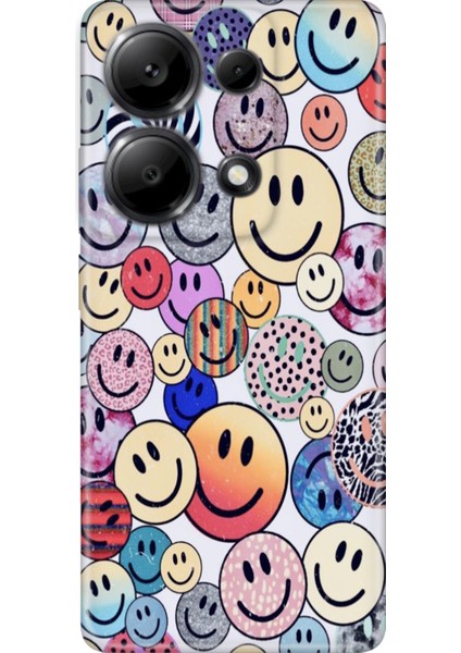 Xiaomi Redmi Note 13 Pro 4g Kılıf Renkli Tasarım Esnek Silikon Emojix