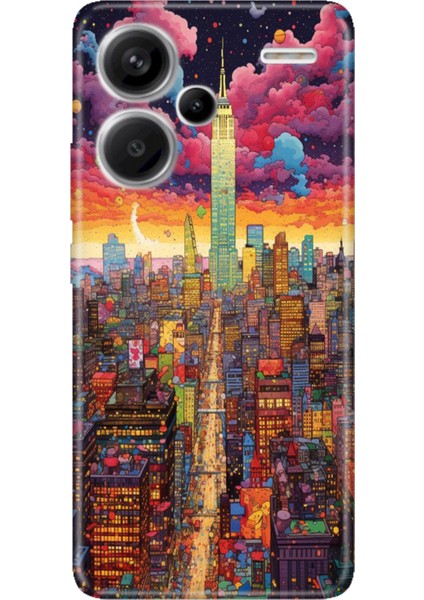 Xiaomi Redmi Note 13 Pro Plus 5g Kılıf Tasarım Outlet Silikon Retro Newyork