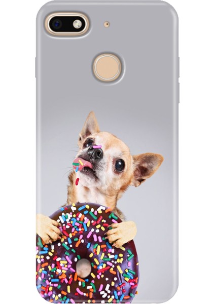 General Mobile Gm 8 Go Kılıf Desenli Silikon Renkli Tpu Uv Donut Dog