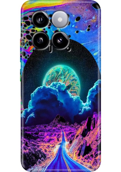 Xiaomi Mi 14 Kılıf Renkli Rubber Kapak Silikon Dream Road