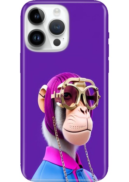 iPhone 16 Pro Max Kılıf Silikon Desenli Baskılı Cover Monkey