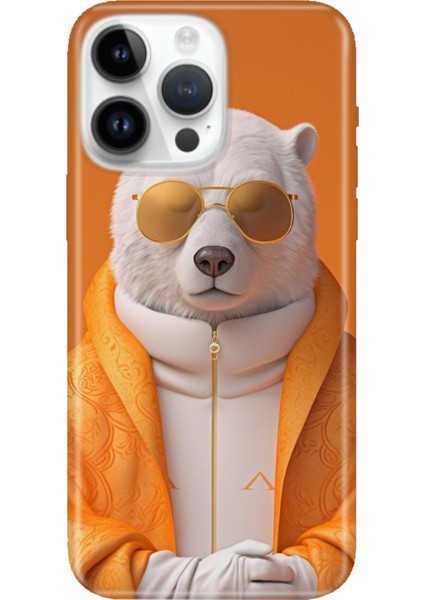 iPhone 16 Pro Max Kılıf Silikon Desenli Baskılı Cover Stil Bear