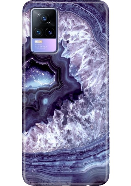Vivo V21 Kılıf 6.44 Inc Desenli Silikon Esnek Uyumlu Kapak Elmas