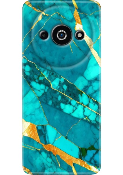 Xiaomi Poco C61 Kılıf Tasarım Baskılı Silikon Prag Mermer