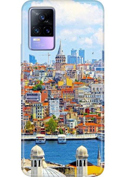 Vivo V21 Kılıf Resimli Desenli Silikon Esnek Uyumlu Kapak Istanbul