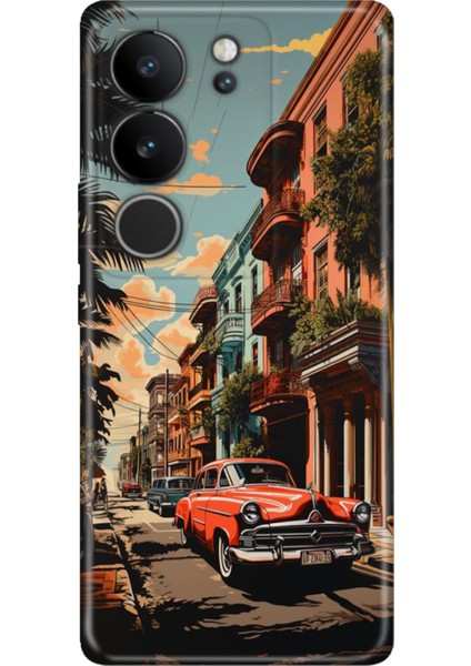 Vivo V29 5g Kılıf Desenli Silikon Esnek Uyumlu Kapak Küba