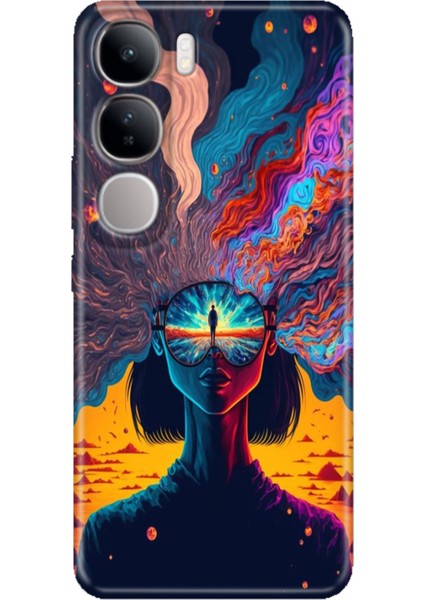 Vivo V40 Lite Uyumlu Kılıf Renkli Esnek Silikon Girdap