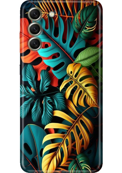 Samsung Galaxy S21 Fe Kılıf Desenli Kapak Renkli Tpu Uv Renkli Orman