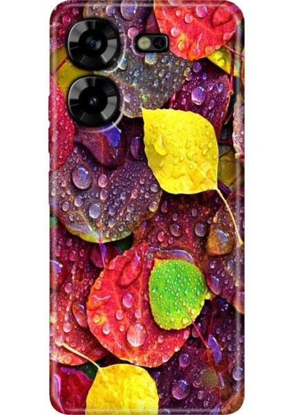 Tecno Pova 5 Kılıf Renkli Esnek Silikon Sonbahar