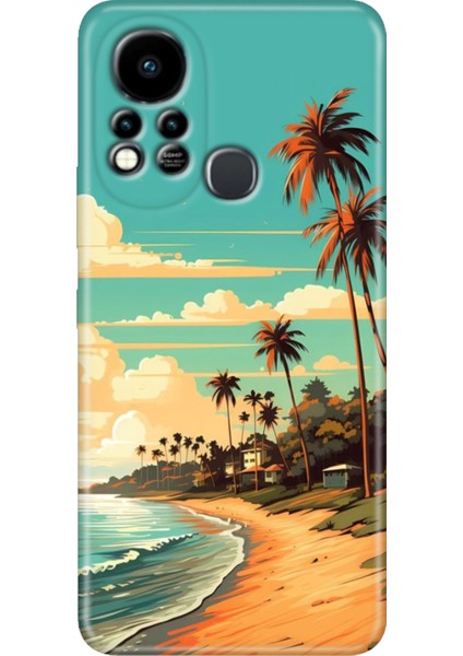 Infinix Hot 11S Uyumlu Kılıf Renkli Tpu Silikon Malibu