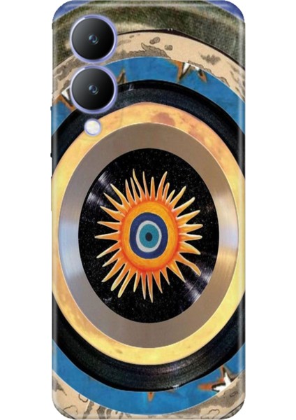 Vivo Y17S Kılıf Desenli Kapak Renkli Silikon Cvr Nazar