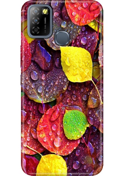 Infinix Smart 5 Uyumlu Kılıf Renkli Smart 5 Silikon Sonbahar