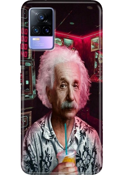Vivo V21 Kılıf Resimli Desenli Silikon Esnek Uyumlu Kapak Albert
