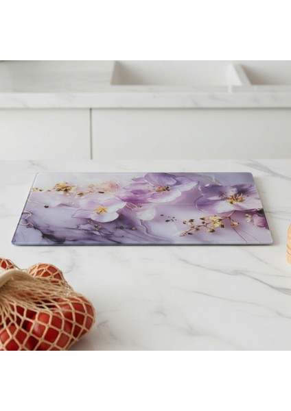 Temperli Cam Kesme Tahtası Sunum Tahtası Cam Doğrama Tahtası Antibakteriyel Oval Kenarlı fırsatları