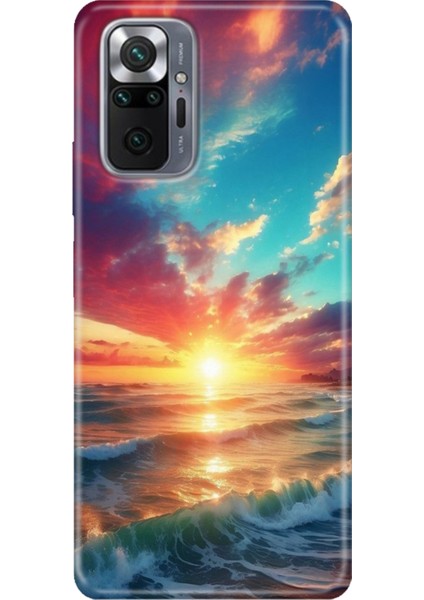 Xiaomi Redmi Note 10 Pro Kılıf Desenli Kapak Renkli Tpu Uv Okyanus