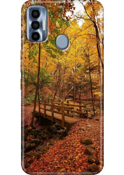 Tecno Spark 7 Pro Kılıf Renkli Silikon Kasımda Aşk