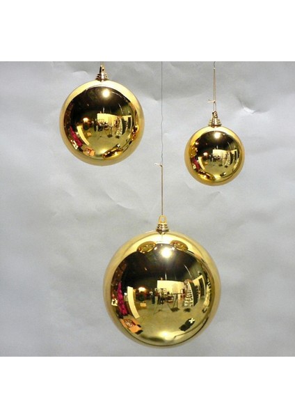 25CM Gold Yılbaşı Çam Ağacı Topu 1 Adet Parlak Çam Ağacı Süsü modelleri