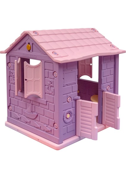 Çift Kapılı Çocuk Oyun Evi – Aktivite ve Evcilik Evi Kolay Kurulum Güvenli Malzeme