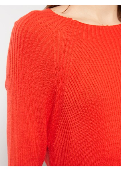 Yeni Sezon Bisiklet Yaka Düz Uzun Kollu Triko Elbise fırsatları