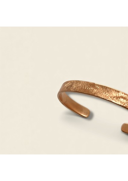 Otantik Saf Bakır El Yapımı Kelepçe Bileklik | Yansımalı | Doğal, Enerji Desteği Kadın Bileklik