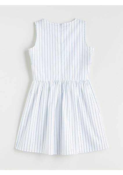 Yeni Sezon Bisiklet Yaka Çizgili Kız Çocuk Elbise indirimleri