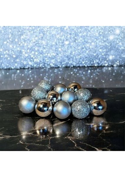 6 Adet Gümüş Yılbaşı Çam Ağacı Topu Noel Ağaç Süsü indirimleri