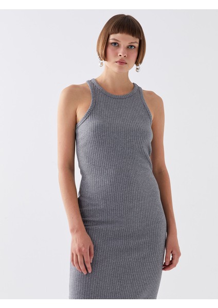 Yeni Sezon Kadın Halter Yaka Düz Elbise modelleri