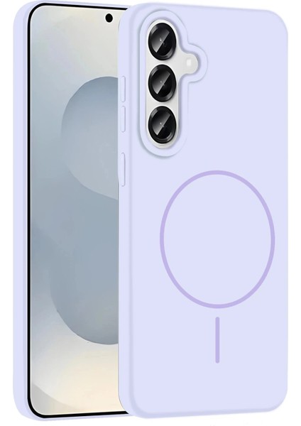Samsung Galaxy S23 Fe Kılıf Jully Magsafe Kapak - Lila