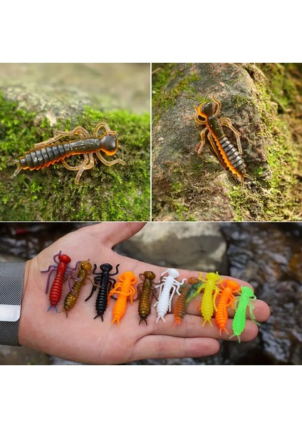 Sim Efektli Gerçekçi Slikon Böcek Yemi indirimleri