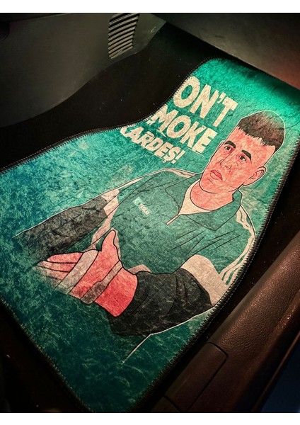 "don't Smoke Kardeş" Baskılı Kaymaz Dekor Paspas Seti- Oto Aksesuar modelleri