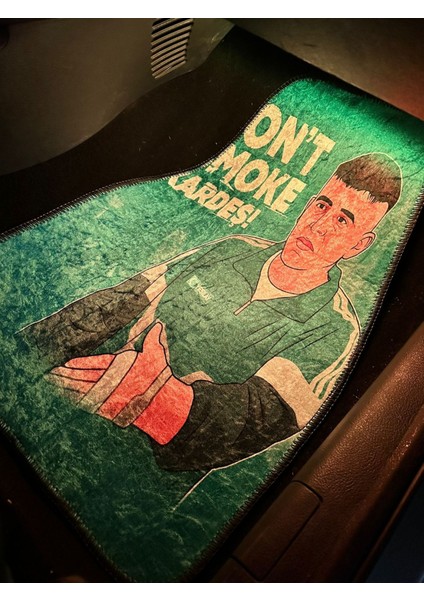 "don't Smoke Kardeş" Baskılı Kaymaz Dekor Paspas Seti- Oto Aksesuar fırsatları