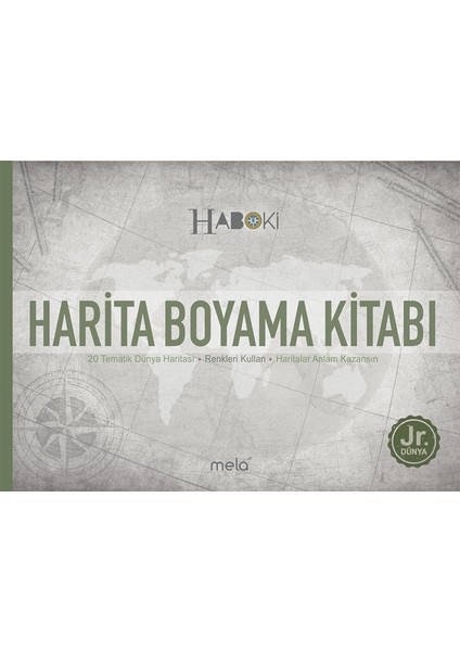 Harita Boyama Kitabı 20 Tematik Dünya Haritası