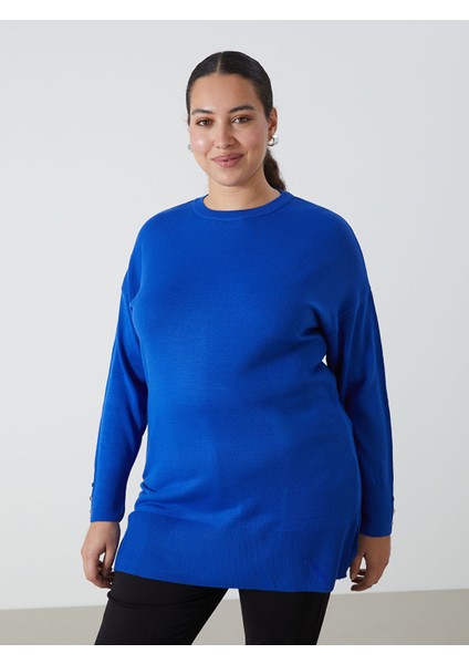 Yeni Sezon Bisiklet Yaka Düz Uzun Kollu Kadın Triko Tunik fiyatları