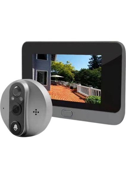 Akıllı Kapı Zili | Wifi, Kameralı, Uzaktan Kontrolü, Gece Görüşü, Hareket Sensörü | Kapı Merceği, Kapı Görüntüleyici, Kapı Merceği| 130° Görüş Açıso fiyatları
