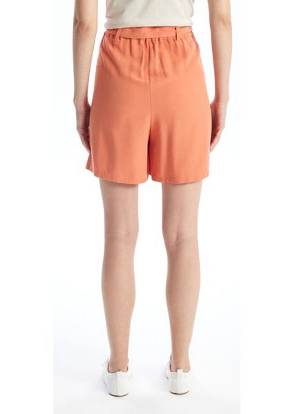 Yeni Sezon Beli Kemerli Keten Karışımlı Kadın Şort fırsatları