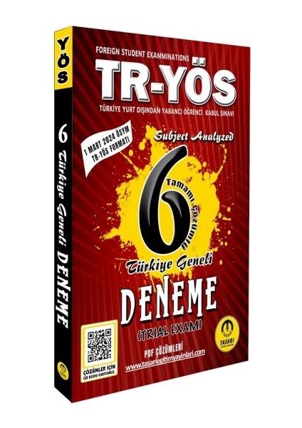 Tasarı Tr-Yös 6 Türkiye Geneli Deneme-Son Format