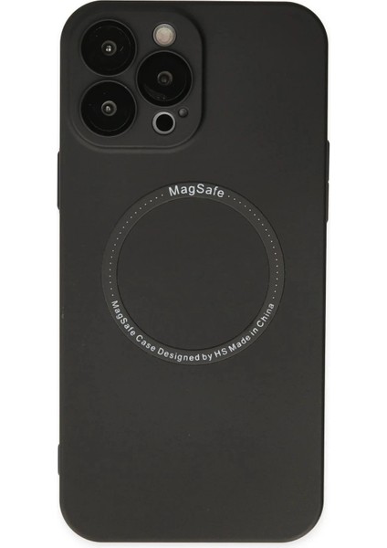 iPhone 14 Pro Kılıf Jack Magneticsafe Lens Silikon - Siyah