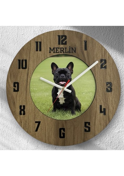 Kişiye Özel Fotoğraf Baskılı Duvar Saati | Isme Özel Ahşap Epoksi Hediye | 35 cm fırsatları