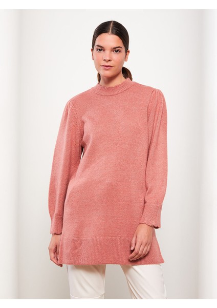 Yeni Sezon Dik Yaka Kadın Triko Tunik modelleri