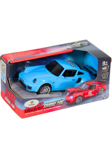 Bfs Işıklı Sesli Duman Çıkaran Sürtmeli Spor Araba Bsp-1b