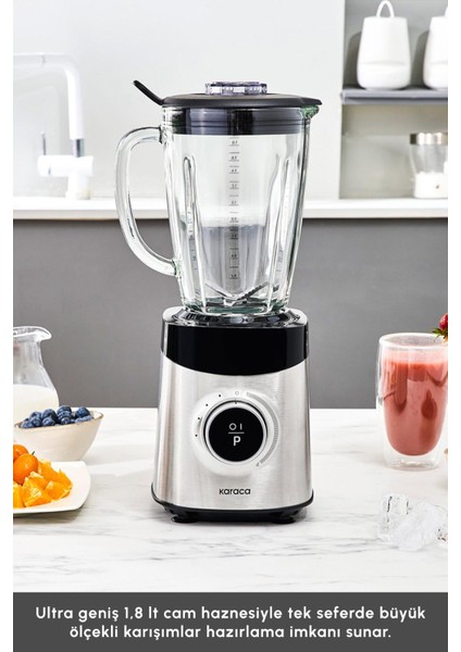 1,8 Litre Smoothıe Blender 1800W Dijital Ekranlı Inox Paslanmaz Gövde fiyatları