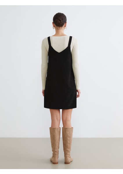 Yeni Sezon V Yaka Kadife Elbise fırsatları