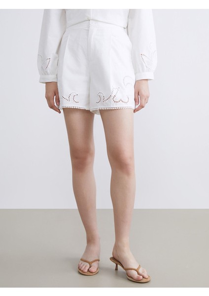 Yeni Sezon Ajurlu Brode Kadın Şort fırsatları