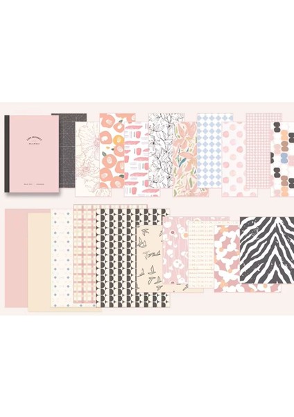 Vintage Journal Defter Hediye Seti, 125 Parça Scrapbook Set (Pink Serisi) indirimleri
