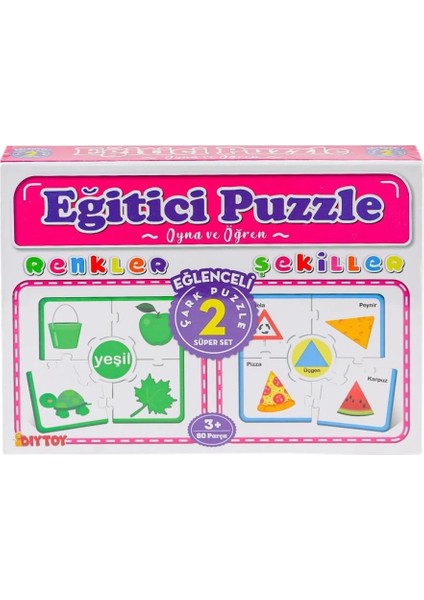 Bfs 7194 Çark Puzzle Renkler Şekiller -Dıytoy modelleri